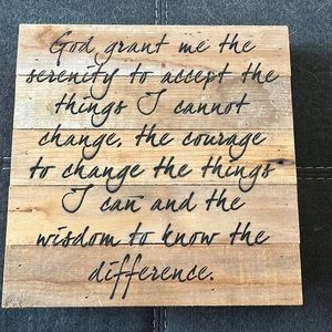 Decorative wooden sign